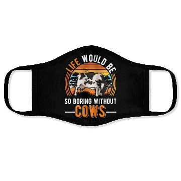 Discover Cow Cattle Breeder Land, Farmer Cows Face Masks