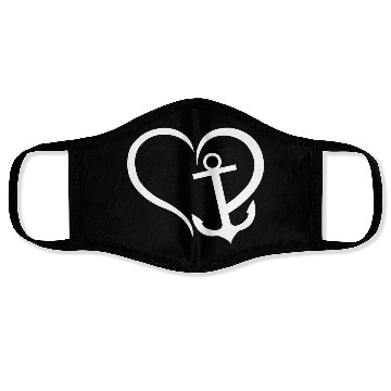 Discover Preppy Nautical Anchor For Sailors Boaters Face Masks