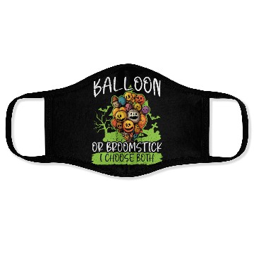 Discover Balloon Halloween Trick Or Treat Spooky Boo Ghost Face Masks