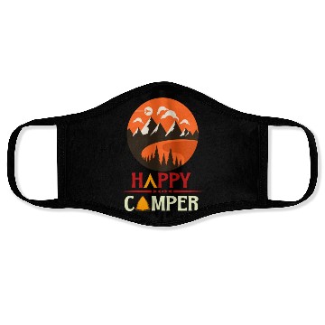 Discover Happy camping Face Masks