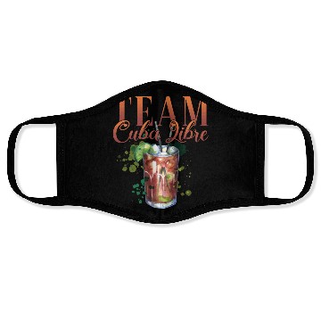 Discover Team Cuba Libre Cocktail Bartender Face Masks