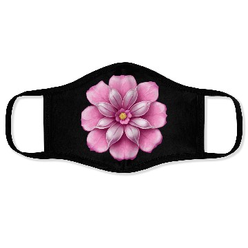 Discover Pink cherry blossom flower Face Masks
