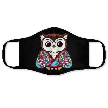 Discover Japanese Kimono owl Face Masks