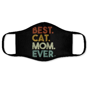 Discover Best Cat Mom Ever Crazy Cat Lady Face Masks