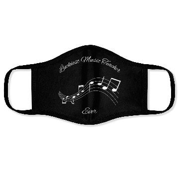 Discover Luckiest Music Teacher Ever Face Masks