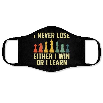 Discover Best Chess Player Board Game Chess Lover Face Masks