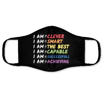 Discover Daily Motivational Affirmation Self Love Quote Face Masks