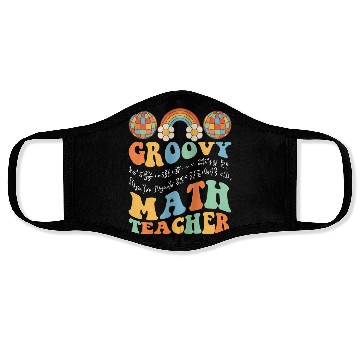 Discover Groovy Math Teacher Retro Mathematics For A Face Masks