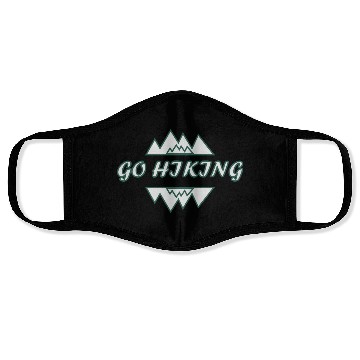 Discover Take a Hike, Hiking Lover, Adventure, Nature. Face Masks