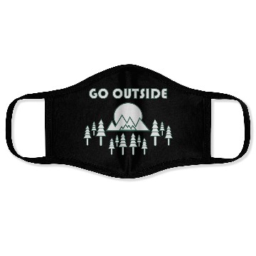 Discover Take a Hike, Hiking Lover, Adventure, Nature. Face Masks