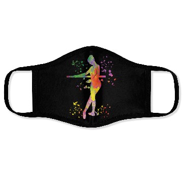 Discover Ballet Dancer Colorsplash Ballerina Face Masks