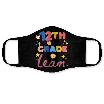 Discover Back to school 12th grade team Face Masks