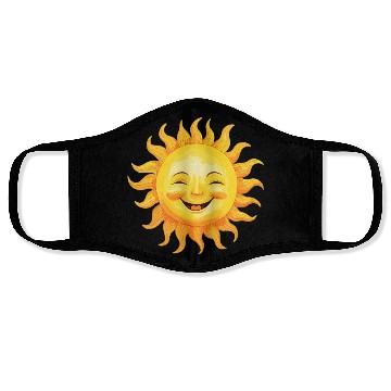 Discover Sun Smiling - Joyful Sunshine Face Masks