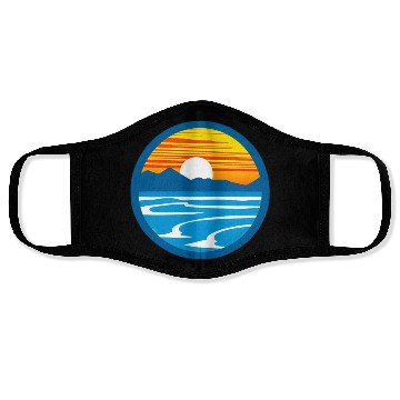 Discover Sunset Graphic Face Masks design