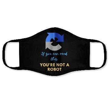 Discover Captcha Code: You're not a robot Face Masks