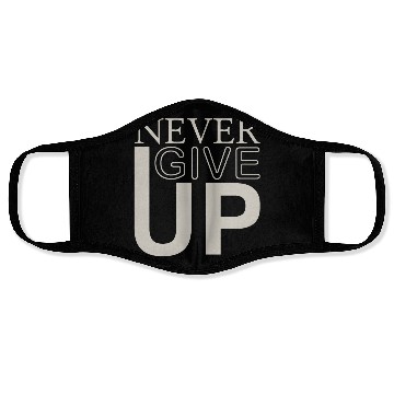 Discover never give up Face Masks