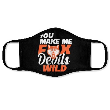 Discover you make fox devils wild Fuchs geek Face Masks