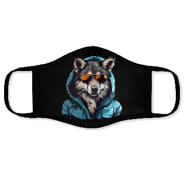 Discover Street Style Gray Wolf | Wolf Lovers Face Masks