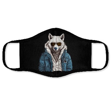 Discover Street Style Arctic Wolf | Wolf Lovers Face Masks