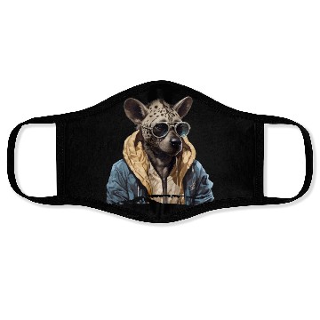 Discover Street Style Spotted Hyena | Hyena Lovers Face Masks