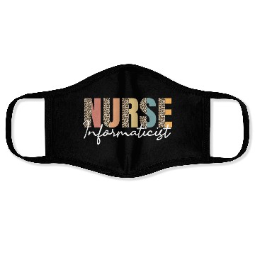 Discover Nurse Informaticist Leopard Pattern Face Masks