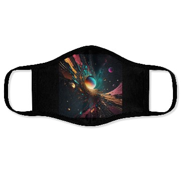 Discover Universe 1 Abstract Art Face Masks