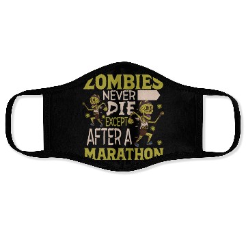 Discover Horror Zombie Runner Half Marathon Running Jogging Face Masks