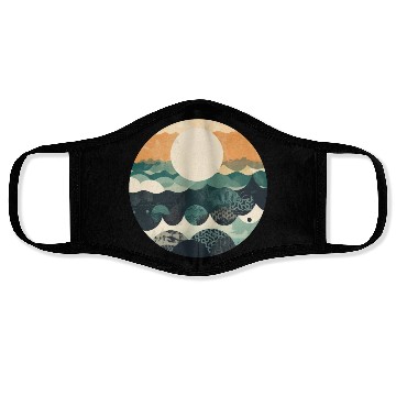 Discover Hokusai Japanese Art Inspired Patterned Ocean Face Masks