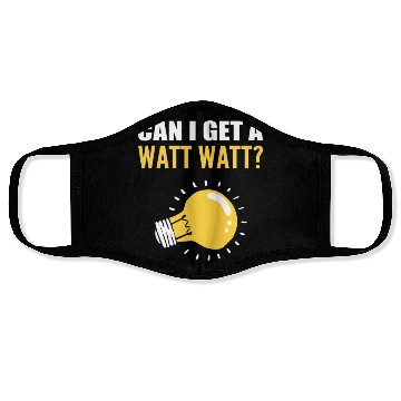 Discover Watt Watt? Professional Lineman Gift Face Masks