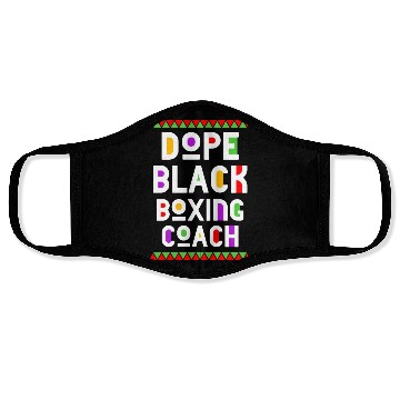 Discover Dope Black Boxing Coach Face Masks