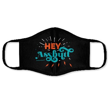 Discover Supernatural Hey Assbutt Typography Face Masks