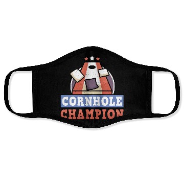 Discover Grunge Cornhole Champion Bean Bag Lover Face Masks