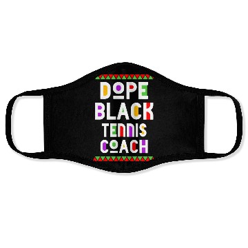 Discover Dope Black Tennis Coach Face Masks