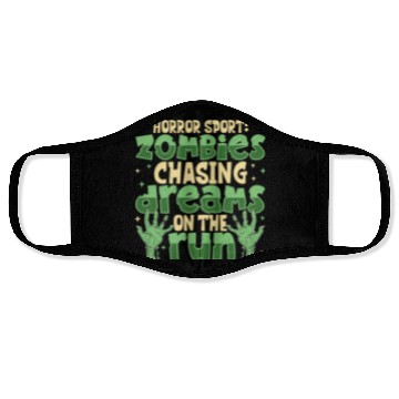 Discover Horror Zombie Runner Half Marathon Running Jogging Face Masks