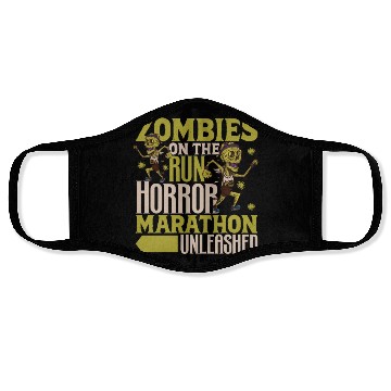 Discover Horror Zombie Runner Half Marathon Running Jogging Face Masks