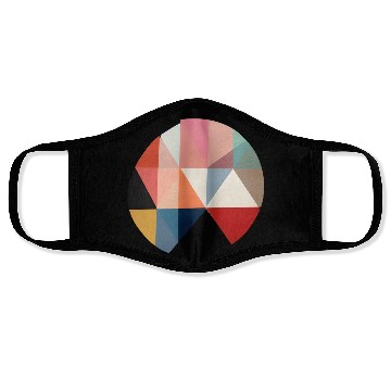 Discover Floral Modern Geometric Mid Century Face Masks