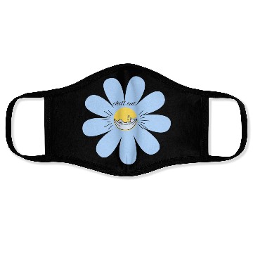 Discover chill out relax flower Face Masks