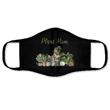 Discover plant mom; pot plants; plants; green thumb; mom; Face Masks