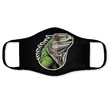 Discover Iguana - Enchanted Wilderness Face Masks