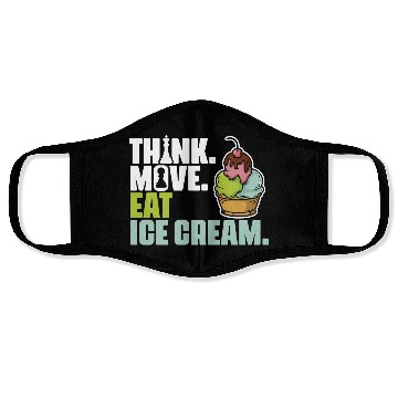 Discover Funny Board Game Enthusiast For Ice Cream Lover Face Masks