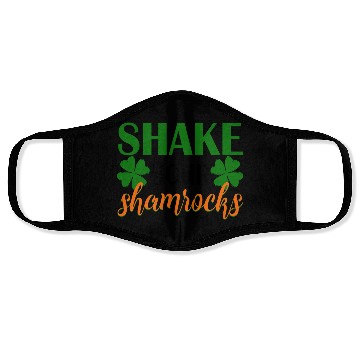 Discover Shake Your Shamrocks Four Leaf Clover Irish Face Masks