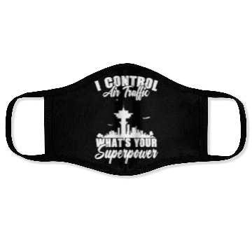 Discover Air Traffic Control Funny Aviation For Atc Flight Face Masks