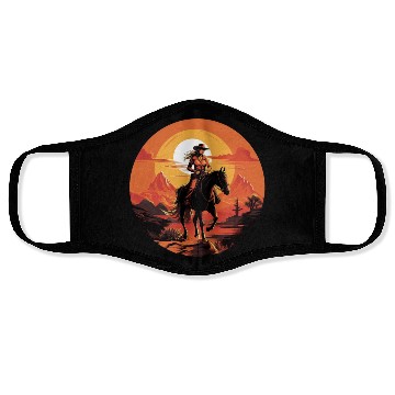 Discover Wild West Journey Face Masks