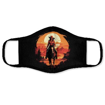 Discover Wild West Journey Face Masks
