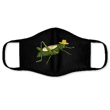 Discover Grasshopper Insect Bug Lover Green Nature Locusts Face Masks