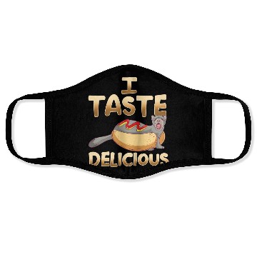 Discover I Taste Delicious Ferret Mom Dad Funny Ferrets Face Masks