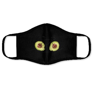 Discover Fruity Bicycle Avocado Lover Mtb Biker Face Masks