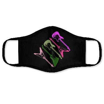 Discover 80s Guitars Face Masks