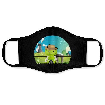 Discover Robot Farmer Face Masks