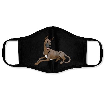 Discover Dog Great Dane Brindle Face Masks